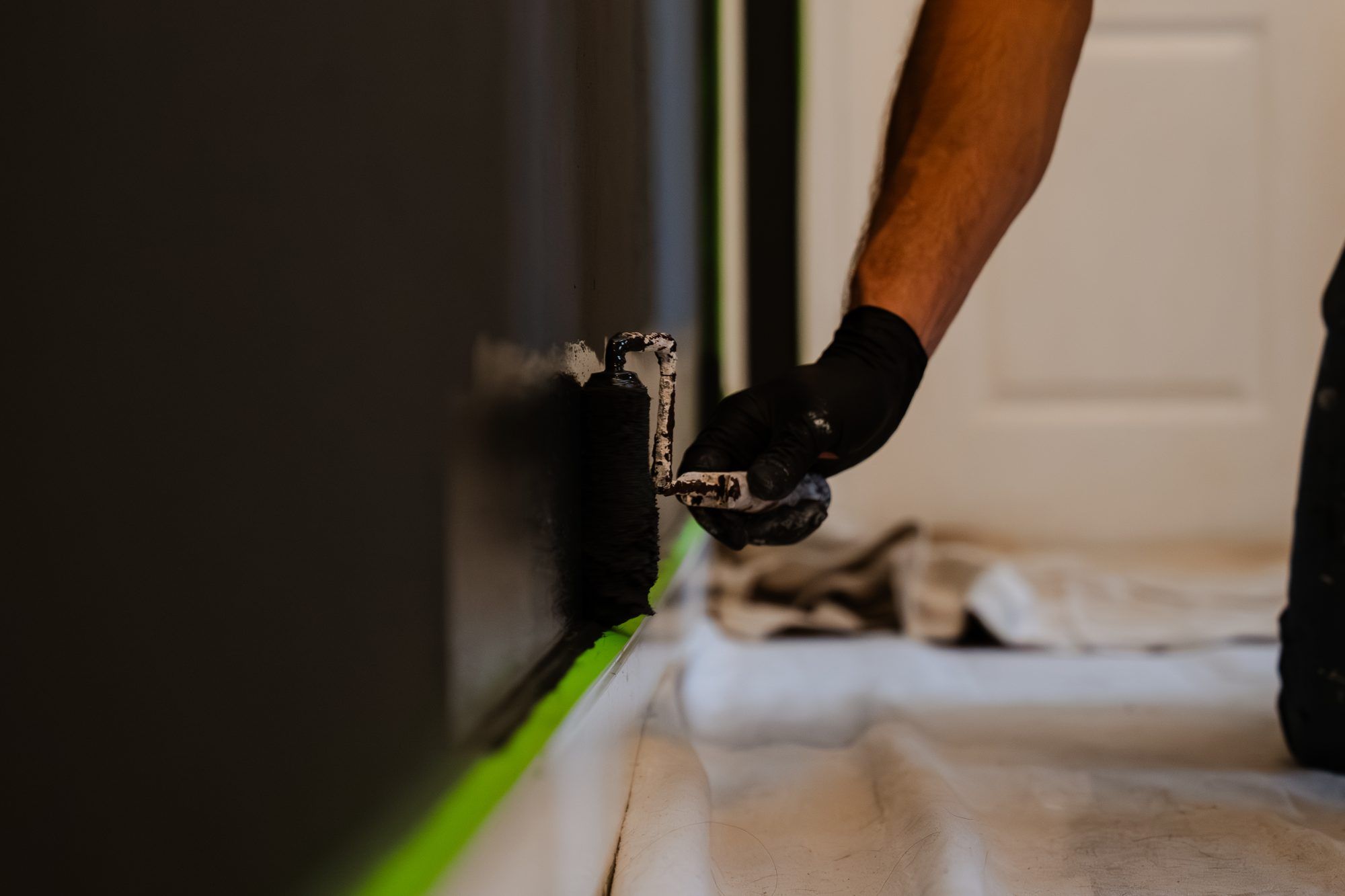 Detail work on trim